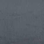 vidaXL Cadre de lit gris foncé 137x190 cm velours
