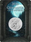 Monnaie GERMANIA Queen on the Throne 1/4 Oz Argent 2 Mark Germania 2026 (PRÉCOMMANDE)