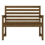 vidaXL Banc de jardin marron miel 109x48x91 5 cm bois de pin massif