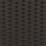 vidaXL Chaises empilables d'extérieur lot de 6 Résine tressée Noir