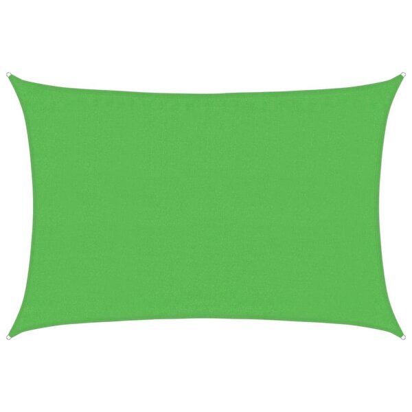 vidaXL Voile d'ombrage 160 g/m² Vert clair 3 5x4 5 m PEHD