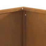 vidaXL Braise Marron 60 x 60 x 40 cm Acier résistant aux intempéries