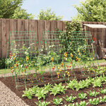 vidaXL Treillis de jardin pour plantes grimpantes 3 Pièces forme A acier