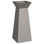 vidaXL Piliers de jardin   2 pièces avec bol  dimensions 40x40x100 cm  en acier corten.