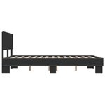 vidaXL Cadre de lit sans matelas noir 140x200 cm