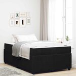 vidaXL Cadre de lit avec matelas Autre Noir 120 x 190 cm Velours