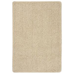 vidaXL Tapis shaggy antidérapant Crème 120x170 cm