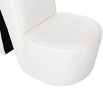 vidaXL Chaise en forme de chaussure à talon haut Blanc Similicuir