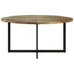 vidaXL Table à manger 150x75 cm Bois massif de récupération