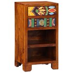 vidaXL Guéridon téléphone Marron 40 x 35 x 75 cm Bois d'acacia massif