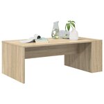 vidaXL Table basse Chêne Sonoma 95 x 50 x 34 cm Bois d'ingénierie