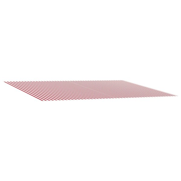 vidaXL Toile de rechange pour auvent Rouge et Blanc 350 x 250 cm