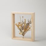 Kit cadre en bois avec fleurs séchées
