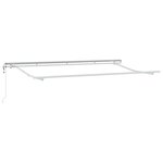 vidaXL Auvent Rétractable Marron 400 x 200 cm Polyester et Aluminium