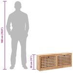 vidaXL Banc de rangement de chaussures 94x20x38cm Bois massif de noyer