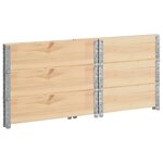 vidaXL Jardinières surélevées 3 Pièces 60x80 cm Bois de pin solide