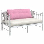 vidaXL Coussin de Dos Rose 120 x 19 x 50 cm tissu