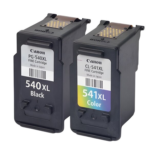Pack de 2 cartouches d'encre authentiques Canon 540/541XL  Noir et couleurs - programme SECOND