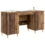 vidaXL Bureau Bois ancien 142 5 x 50 x 75 cm Bois d'ingénierie