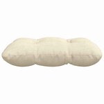vidaXL Coussins de siège 4 Pièces Crème 40 x 40 cm