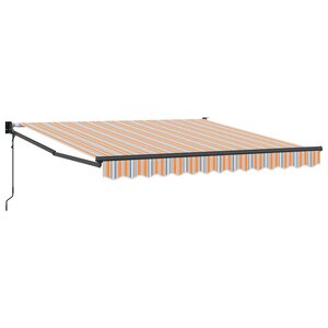 vidaXL Auvent Rétractable Multicolore 350 x 250 cm