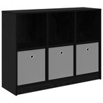 vidaXL Buffet Chêne noir 102 x 32 x 73 5 cm