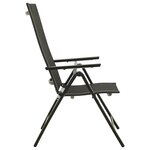vidaXL Ensemble de bistro 3 Pièces noir et anthracite
