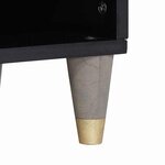 vidaXL Meuble TV Gris 100 x 33 x 46 cm Bois de mangue massif