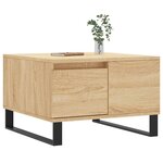 vidaXL Table basse chêne sonoma 55x55x36 5 cm bois d'ingénierie
