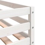 vidaXL Lit mezzanine enfants échelle blanc 80x200 cm bois pin massif