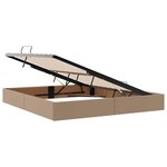 vidaXL Lit avec rangement et matelas Cappuccino 160 x 200 cm
