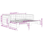 vidaXL Lit de jour avec lit gigogne rose 90x200 cm velours