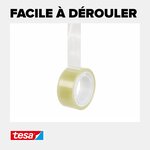 Pack de 6 Rubans Adhésif tesafilm Office Box 66m x 25mm Transparent TESA