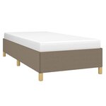 vidaXL Cadre de lit sans matelas taupe 100x200 cm tissu