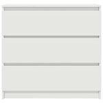 vidaXL Buffet blanc 80x35x76 cm bois d’ingénierie