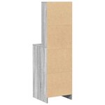 vidaXL Haut Armoire Sonoma gris 40 x 40 5 x 135 cm Bois d'ingénierie