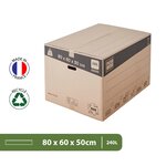 Pack and Move - Lot 30 cartons déménagement XXL - 80 x 60 x 50 cm - Poignées renforcées - 3 adhésifs offerts