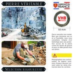 Numéro 0- Numéro adhésif pour boîtes aux lettres- Pierre véritable 50 mm  Albatre