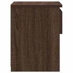 vidaXL Table de chevet Chêne marron 40x30x39 cm Bois d'ingénierie