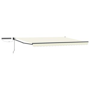 vidaXL Auvent rétractable électrique Crème et Anthracite 4 5 × 3 m