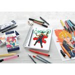 Boîte de 6 Feutres Pitt Artist Pen Mangaka Noir FABER-CASTELL