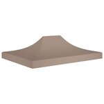 vidaXL Toit de tente de réception 4x3 m Taupe 270 g/m²