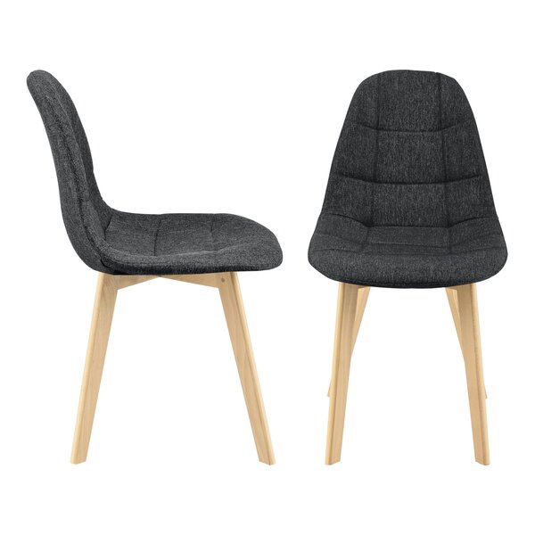 Lot de 2 chaises de salle à manger 86 x 53 x 47 cm noir 03_0006737