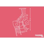 Kerbl Arbre à chat Granat 150 cm Gris foncé