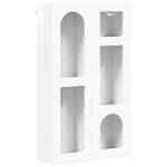 vidaXL Armoire suspendue avec étagère Blanc brillant 59 x 20 x 100 cm