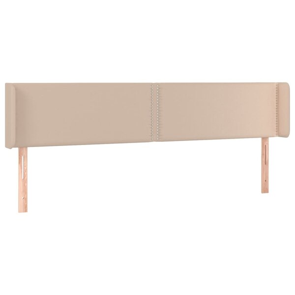 vidaXL Tête de lit avec oreilles Cappuccino 183x16x78/88 cm Similicuir
