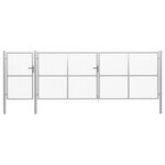 vidaXL Portillon Acier 500 x 125 cm Argenté