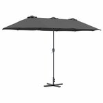 vidaXL Parasol de jardin Anthracite 370 x 197 x 239 cm