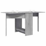 vidaXL Table à dîner 138 x 70 x 73 5 cm Bois d'ingénierie Sonoma gris