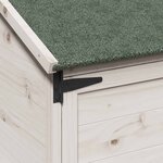 vidaXL Abri de jardin Blanc 59 x 56 x 113 5 cm Bois de Sapin Massif